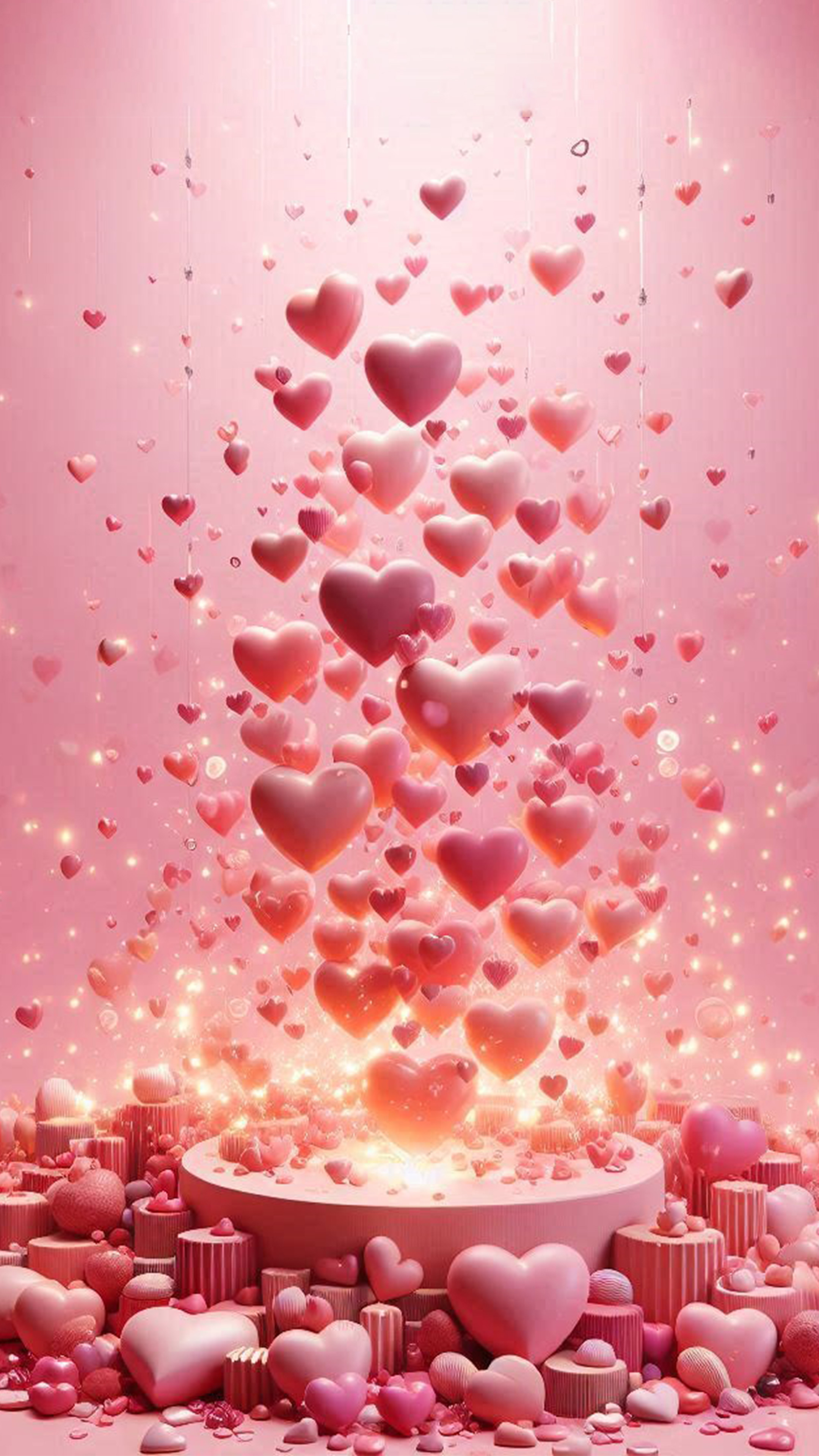 恋愛運アップ、縁結び「ハート」 最強恋愛運アップ待ち受け画像 縁結び 恋愛成就 大金神社