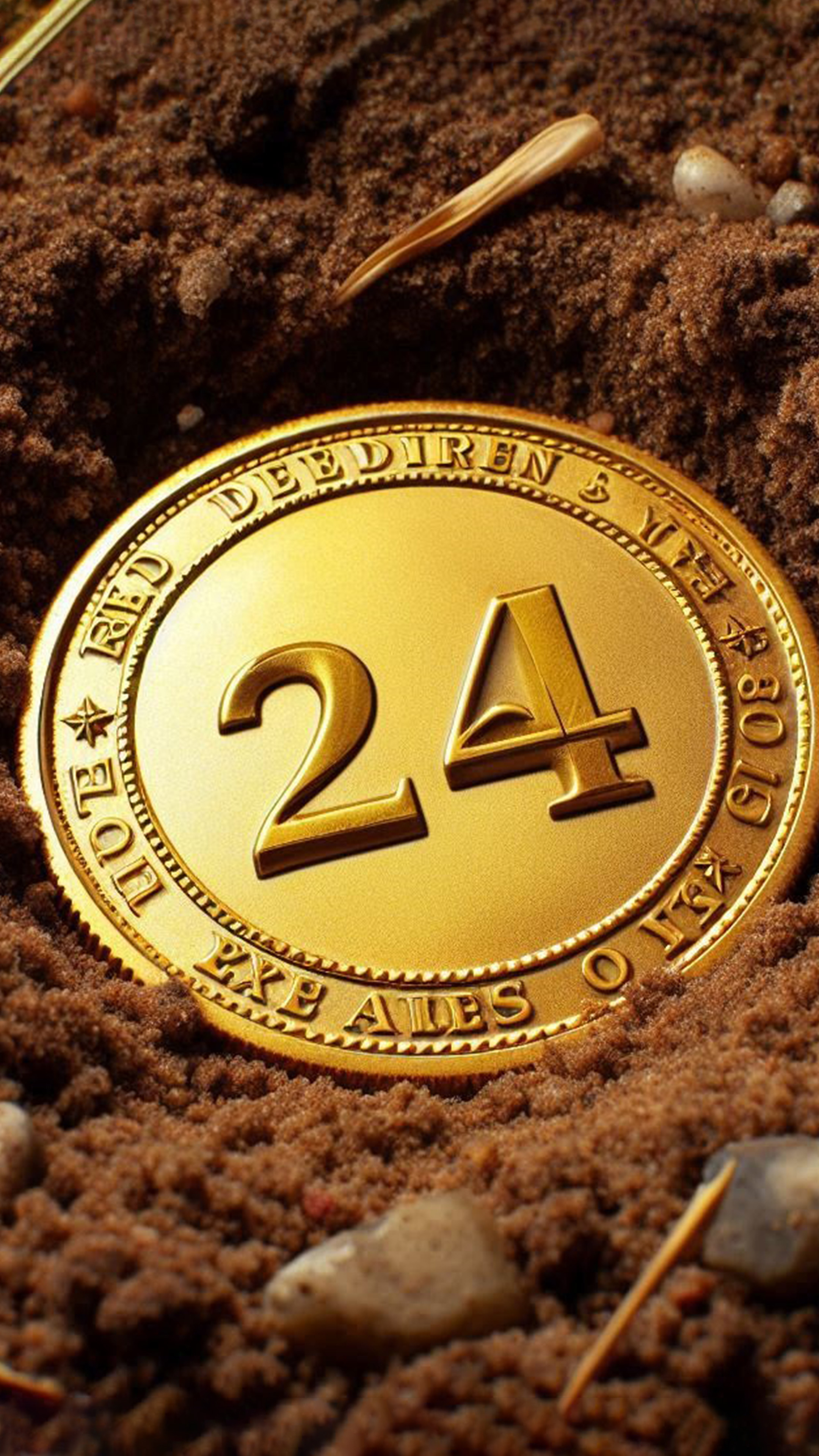 最強の金運数字「24」 最強金運アップ待ち受け画像、宝くじ高額当選！？ 大金神社