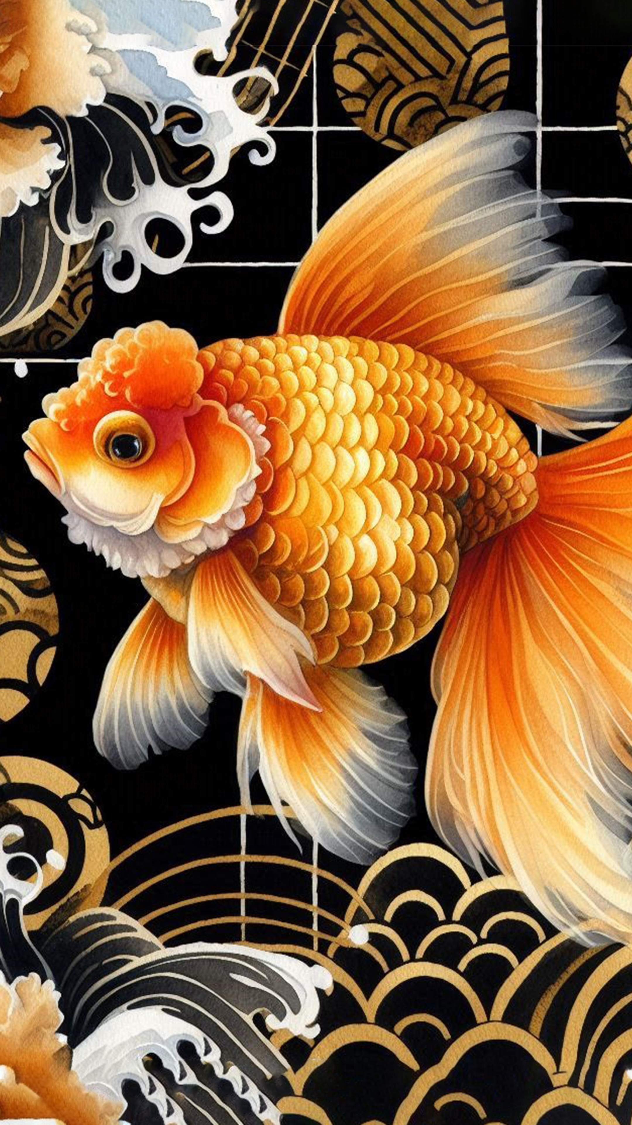 金運の象徴 金魚 最強金運アップ待ち受け画像、宝くじ高額当選！？ 大金神社