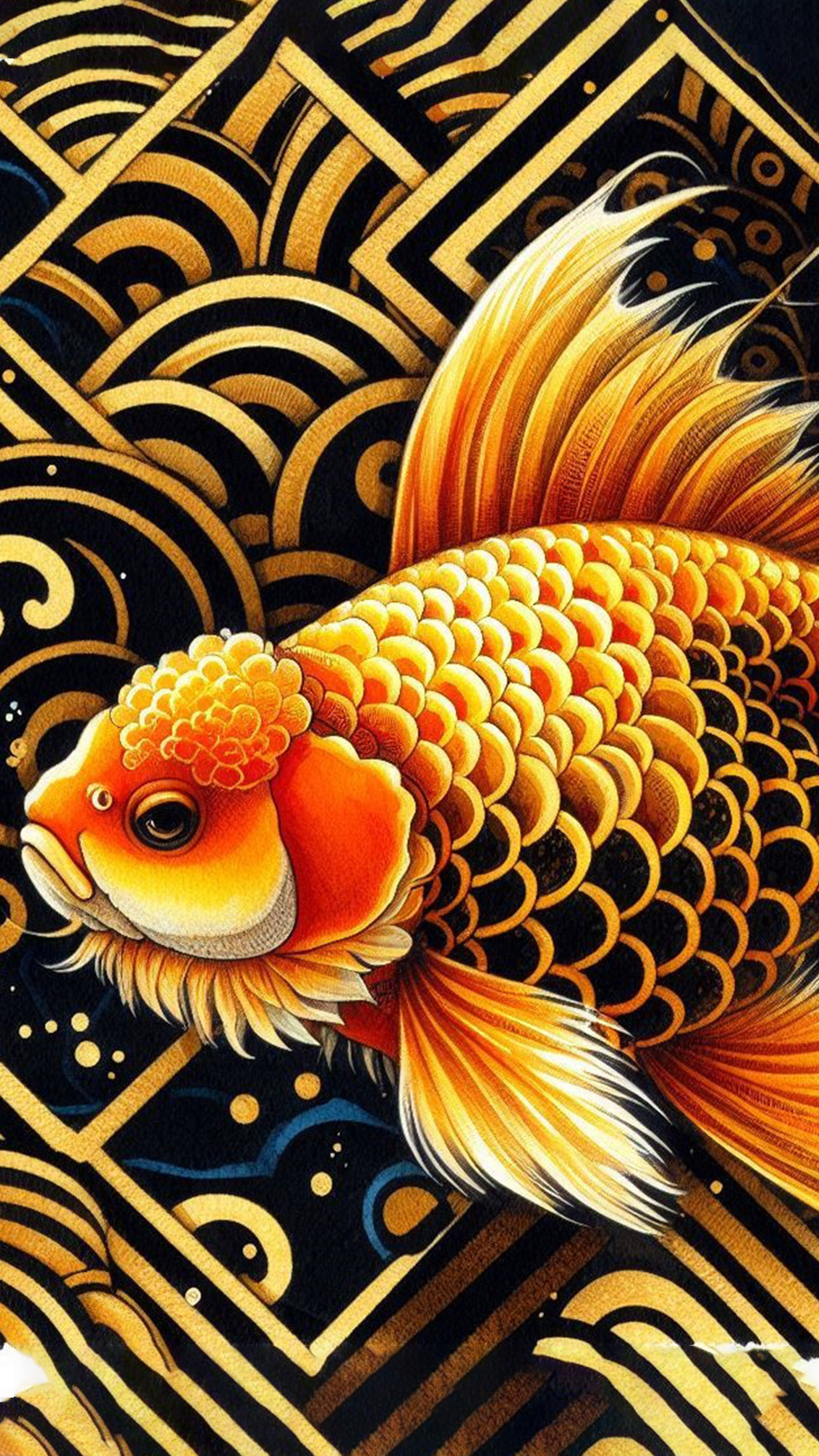 金運の象徴 金魚 最強金運アップ待ち受け画像、宝くじ高額当選！？ 大金神社