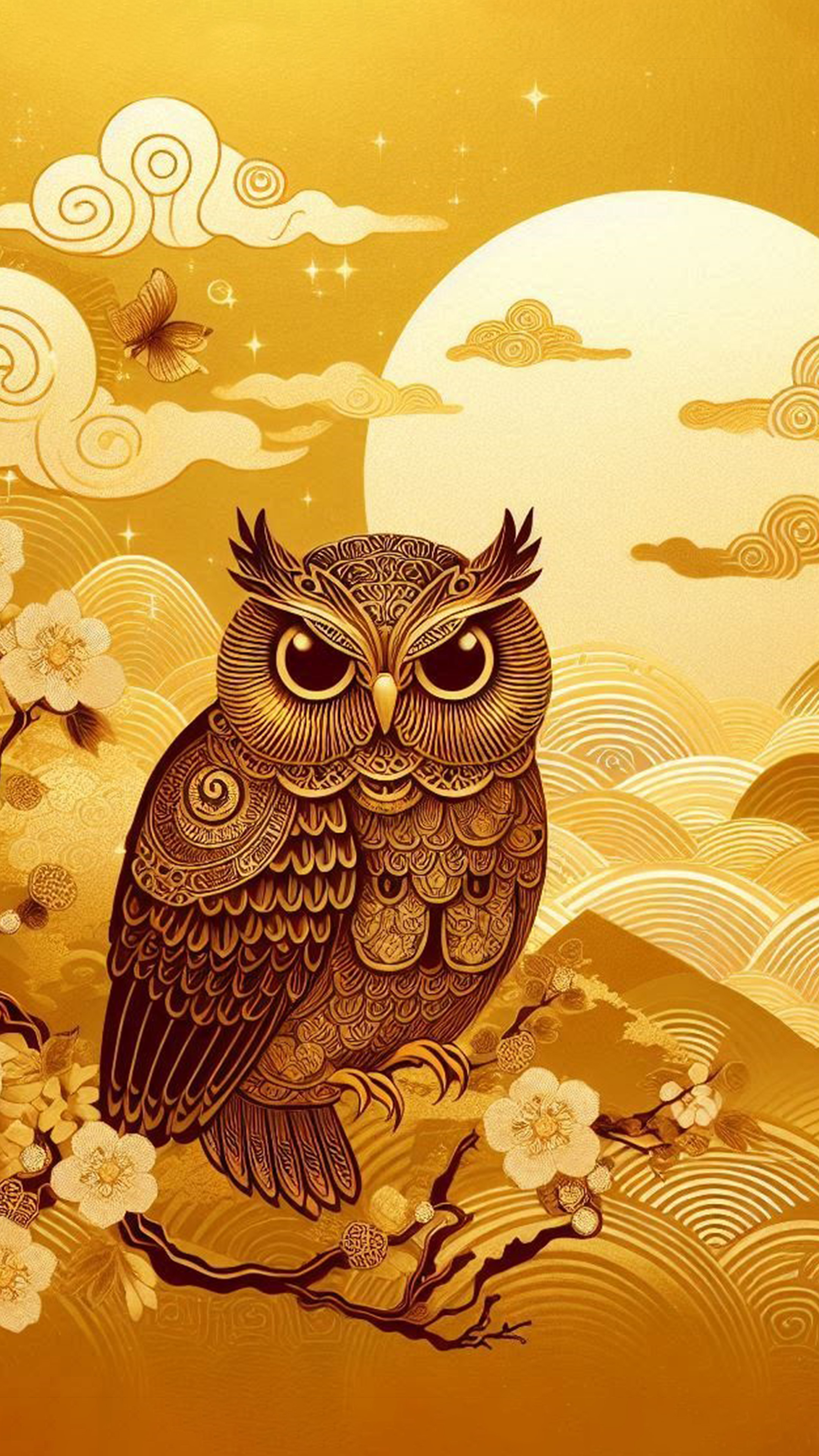 福を呼ぶフクロウ 最強金運アップ待ち受け画像、宝くじ高額当選！？ 大金神社