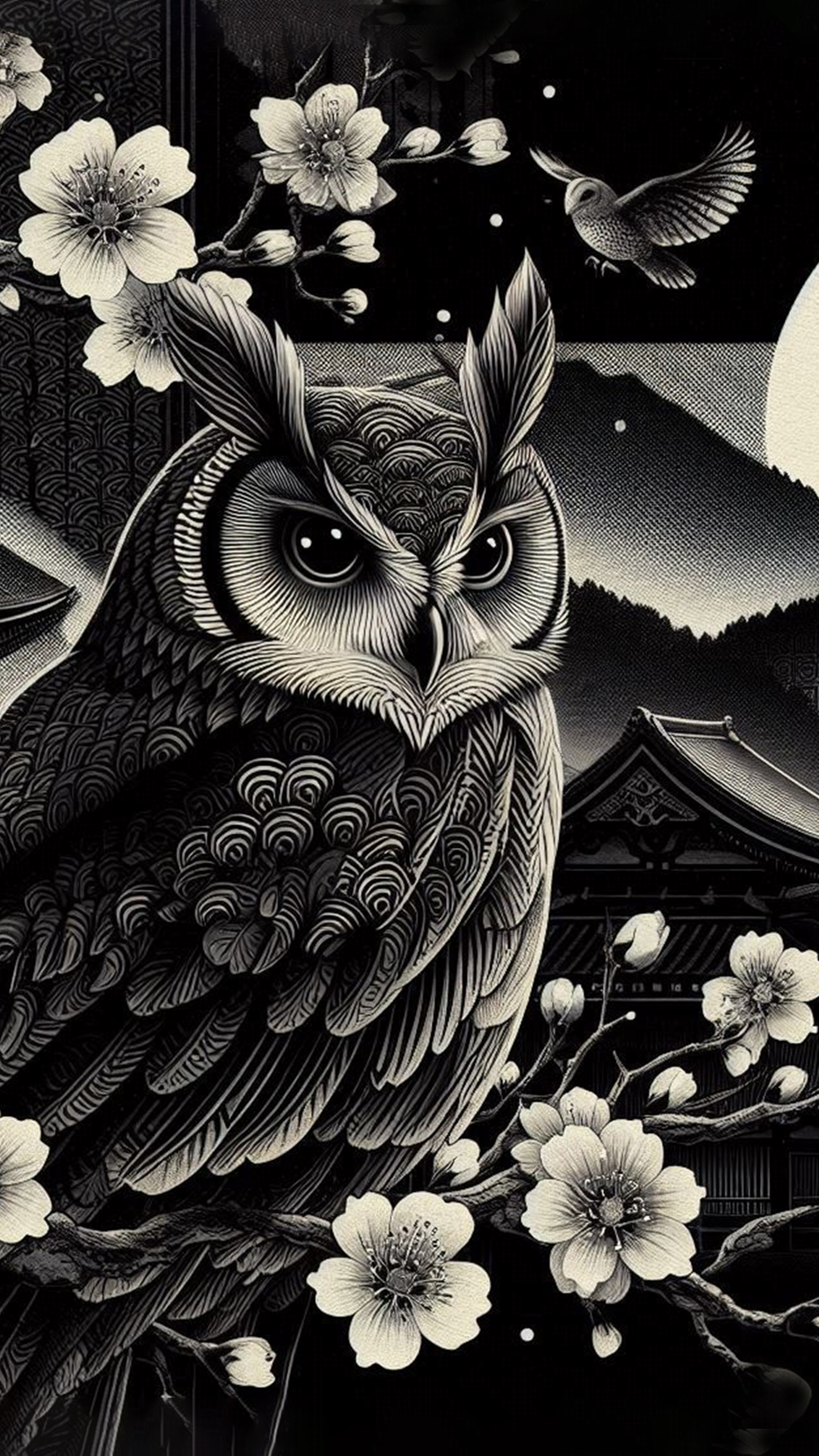 福を呼ぶフクロウ 最強金運アップ待ち受け画像、宝くじ高額当選！？ 大金神社