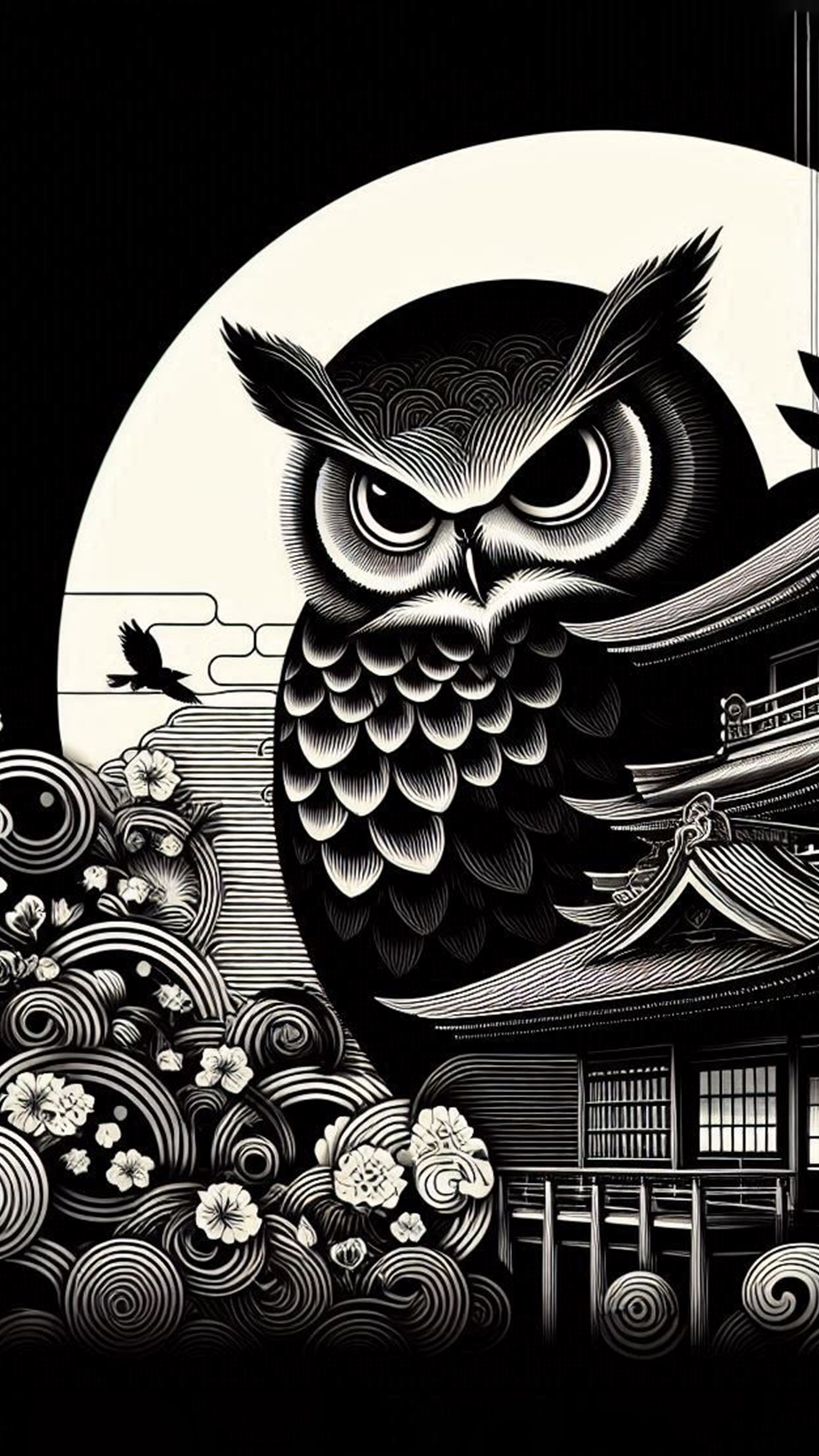 福を呼ぶフクロウ 最強金運アップ待ち受け画像、宝くじ高額当選！？ 大金神社