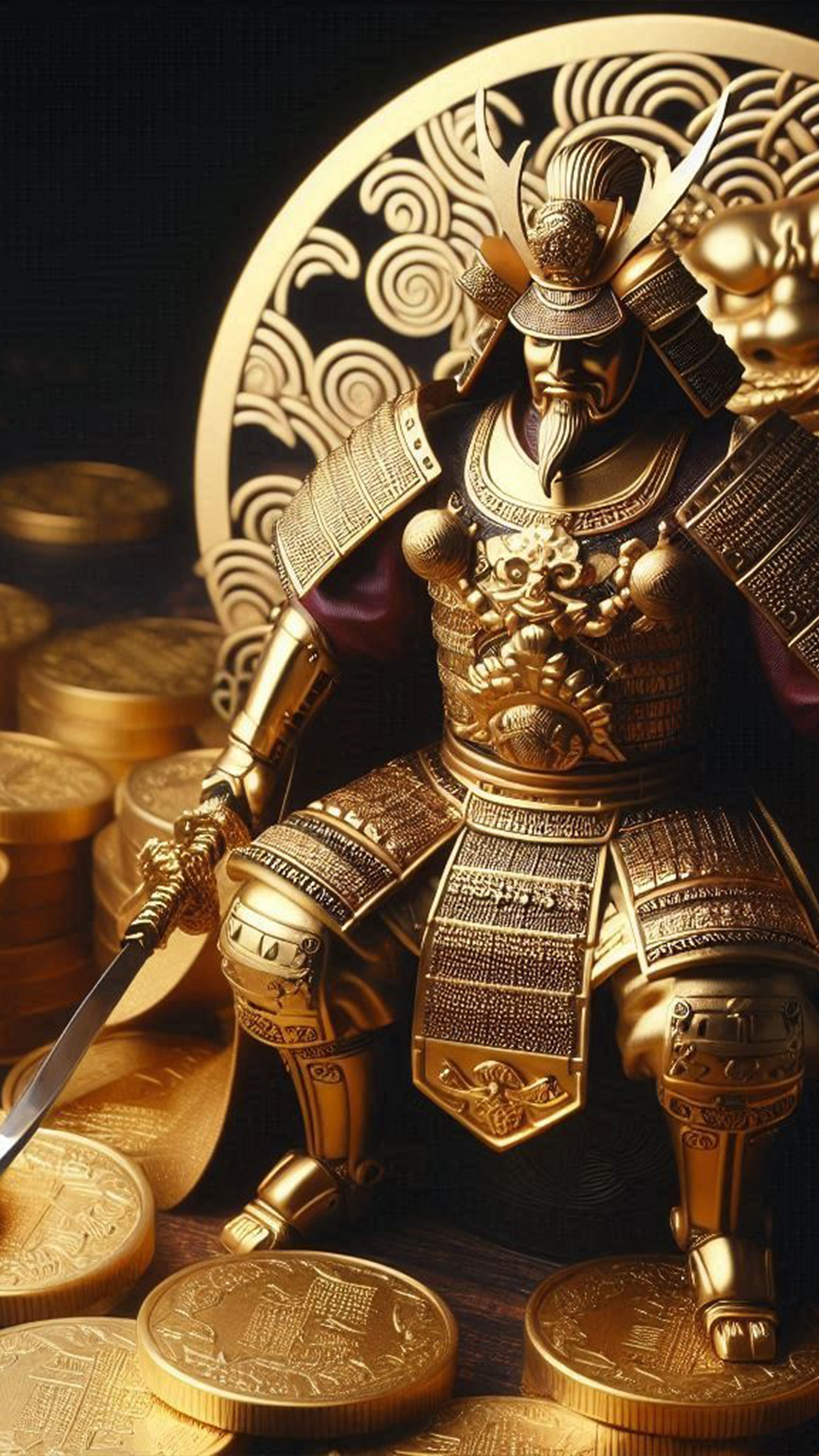 金運戦国武将(SAMURAI) 最強金運アップ待ち受け画像、宝くじ高額当選！？ 大金神社