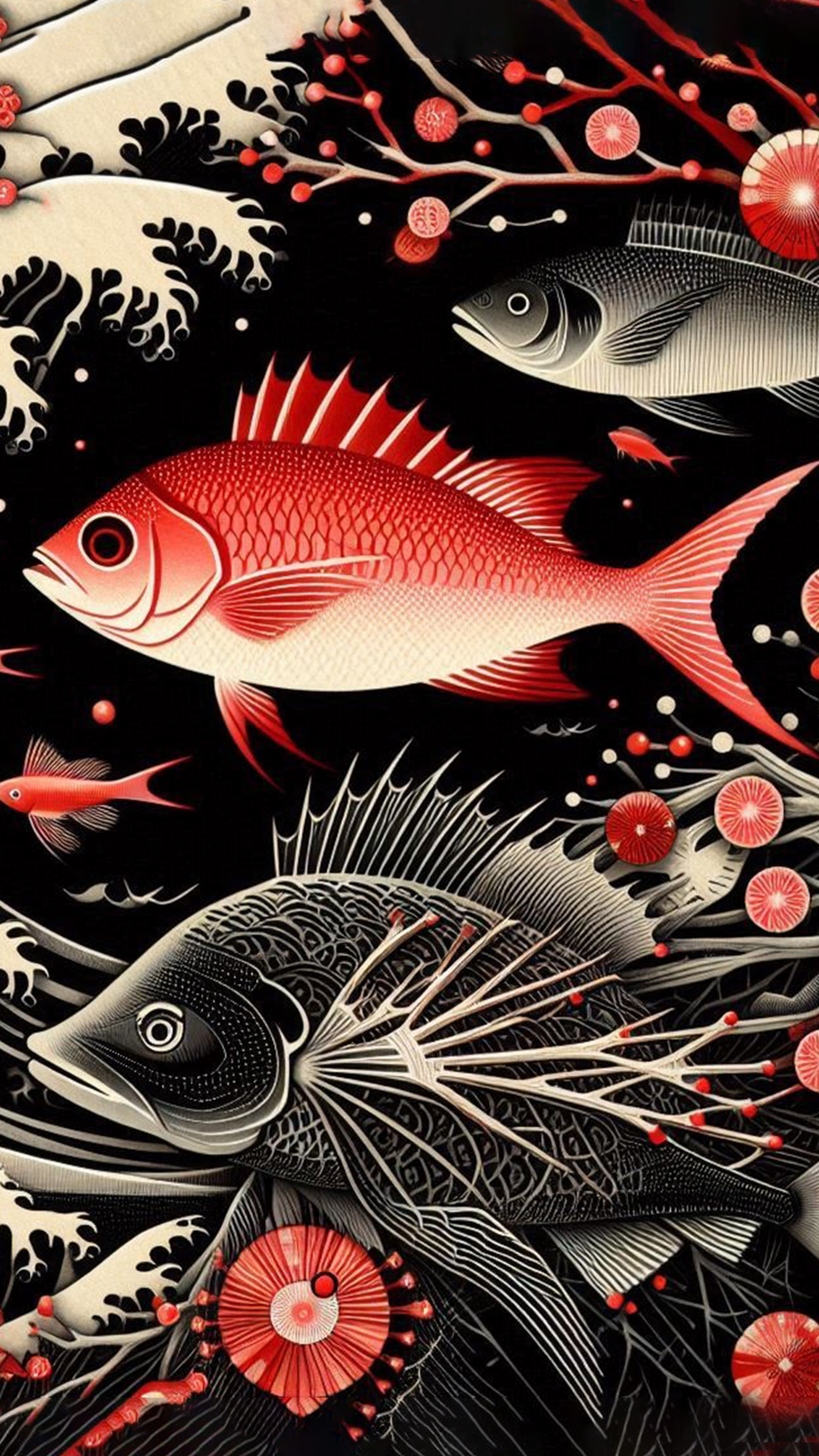 金運が上がる縁起の良い魚「鯛」 最強金運アップ待ち受け画像、宝くじ高額当選！？ 大金神社