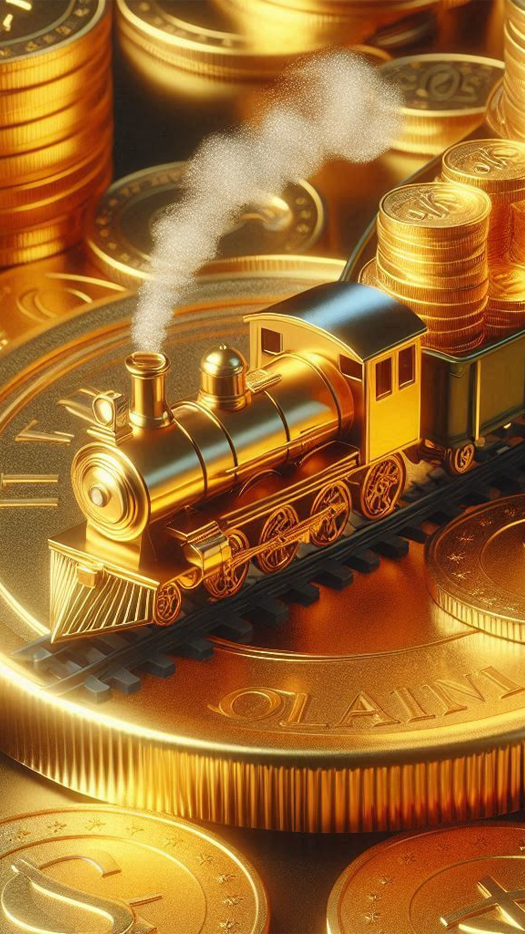 金運を運ぶ宝電車 最強金運アップ待ち受け画像、宝くじ高額当選！？ 大金神社