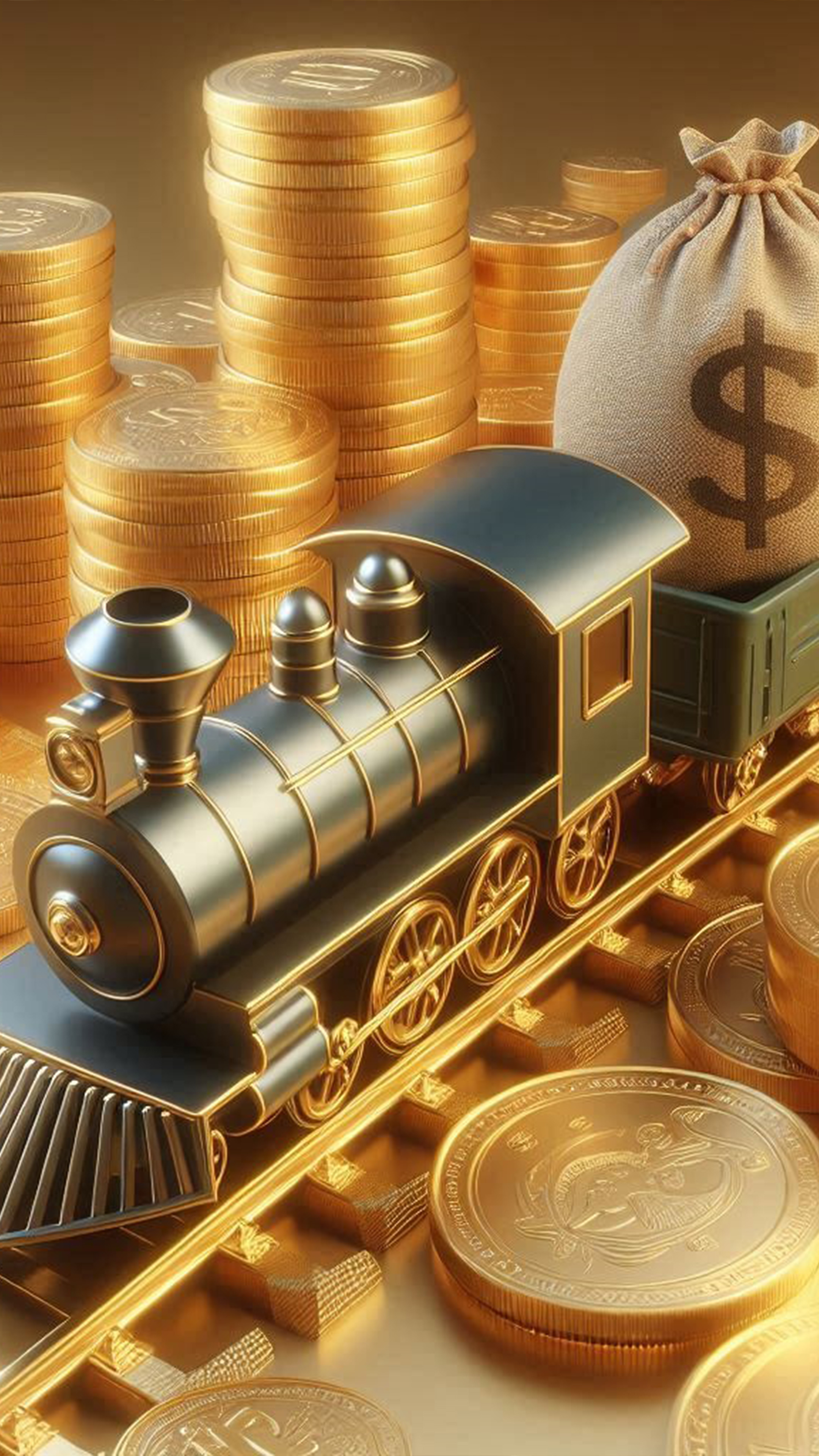 金運を運ぶ宝電車 最強金運アップ待ち受け画像、宝くじ高額当選！？ 大金神社