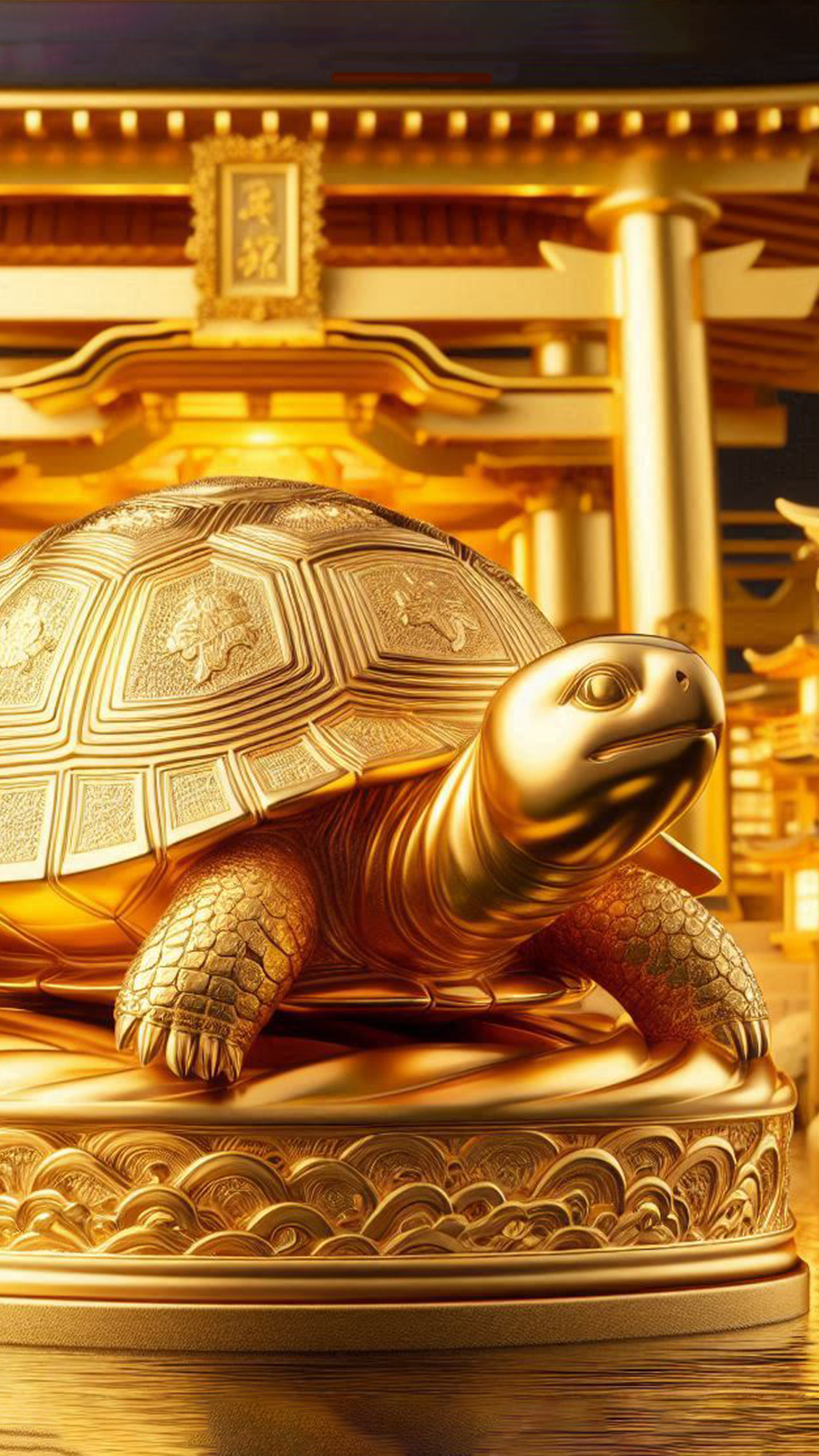 金亀 最強金運アップ待ち受け画像、宝くじ高額当選！？ 大金神社