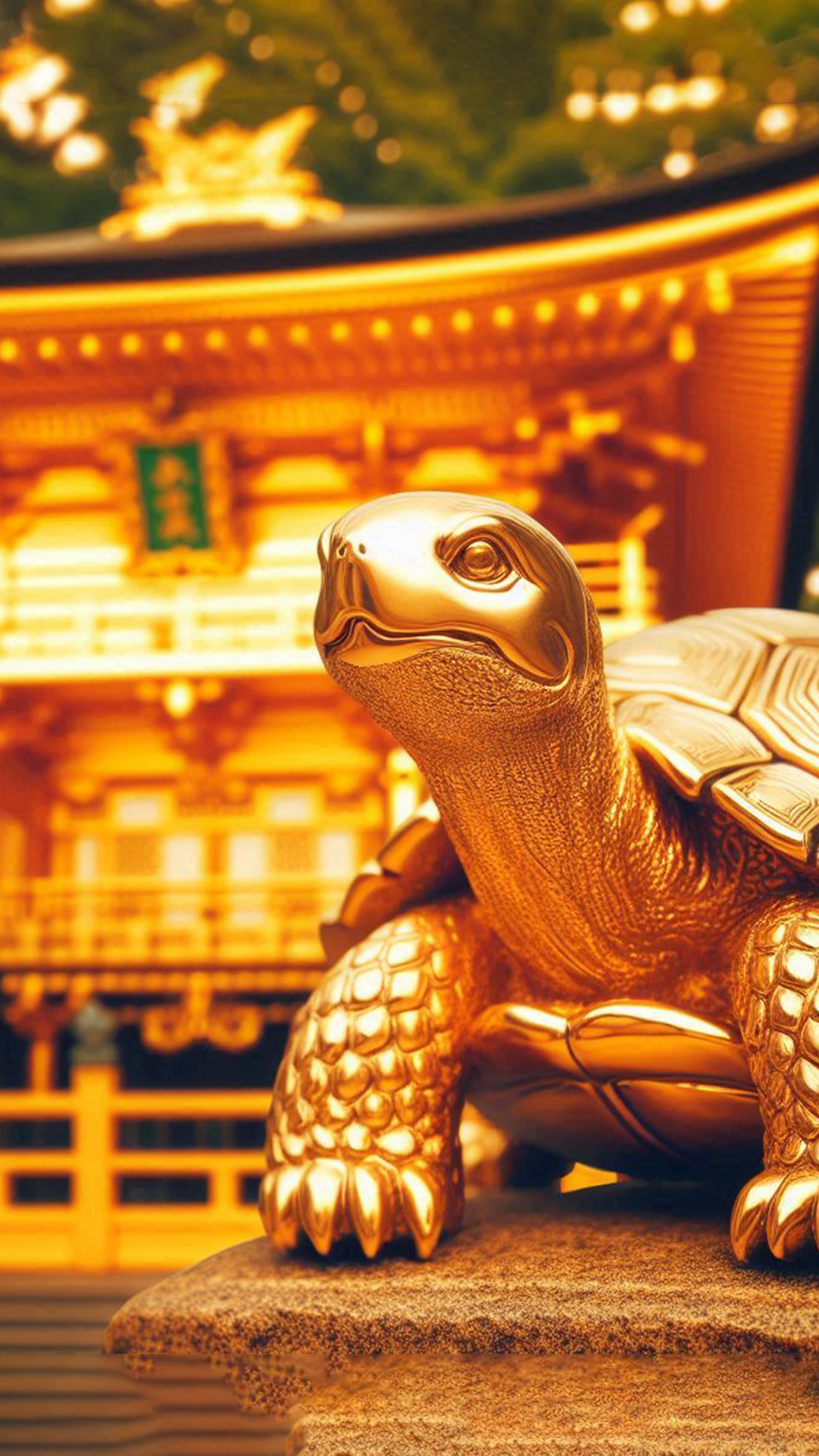 金亀 最強金運アップ待ち受け画像、宝くじ高額当選！？ 大金神社